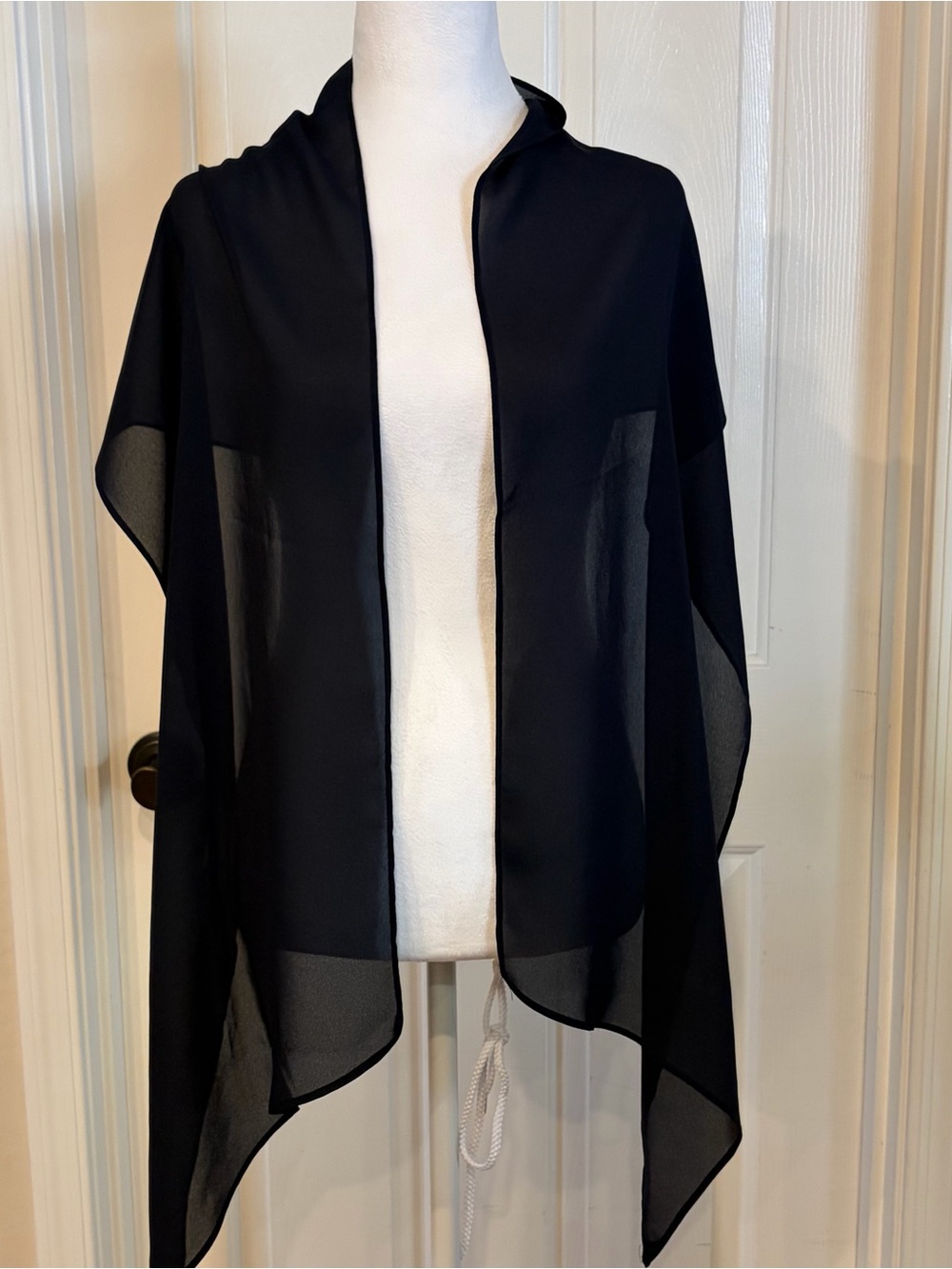 Navy blue  Sheer Chiffon Scarf - Elegant Women's Accessory